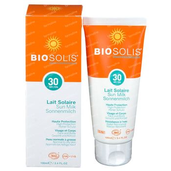 Biosolis Sunmilk SPF30 100 ml tube
