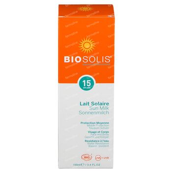 Biosolis Sunmilk SPF15 100 ml tube