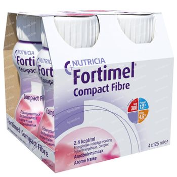 Fortimel Compact Fibre Fraise 4x125 ml