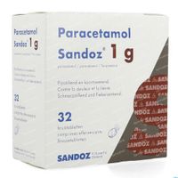 Paracetamol Sandoz 1g 32 bruistabletten