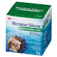 3M Micropore Silicone Sparadrap Chirurgical 5cmx5m 1 emplâtre
