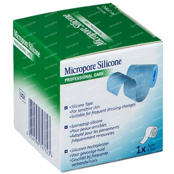 3M Micropore Silicone Medische Hechtpleister 5cmx5m 1 pleister