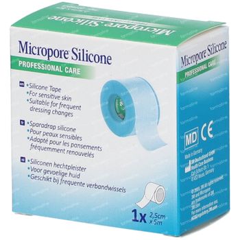 3M Micropore Silicone Sparadrap Chirurgical 2,5cm x 5m 2775-1FR 1 emplâtre