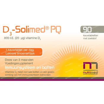 D3 Solimed PQ 90 comprimés à croquer