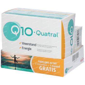Q10-Quatral Immunité & Énergie - 3 Mois + 1 Mois GRATUIT 224 capsules