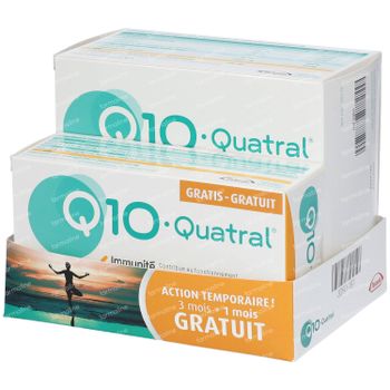 Q10-Quatral Immunité & Énergie - 3 Mois + 1 Mois GRATUIT 224 capsules