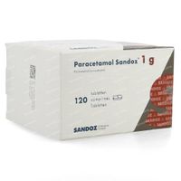 Paracetamol Sandoz 1g 120 tabletten