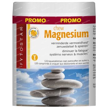 Fytostar Chew Magnésium 120 comprimés à croquer