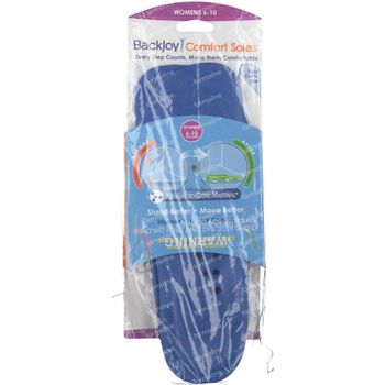 Backjoy Comfort Semelles Femme Bleu 1 st