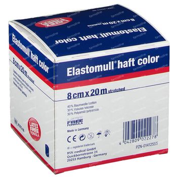 Elastomull Haft Bleu 45372-00 8cm x 20m 1 st