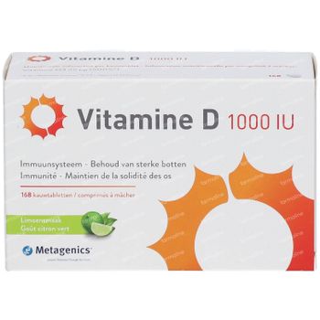Vitamine D 1000IU 168 kauwtabletten
