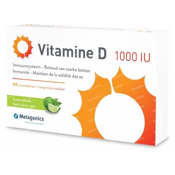 Vitamine D 1000iu 84 comprimés à croquer
