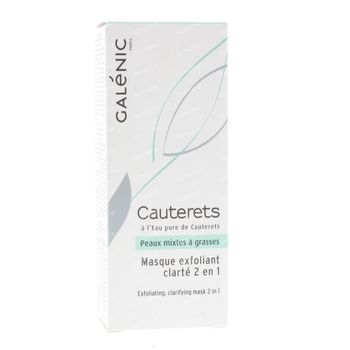 Galénic Cauterets Masque Exfoliant Clarté 2-en-1 50 ml tube