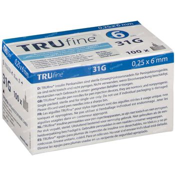 Trufine Stylo Aiguille 31g 0,25x6mm 76002 100 st