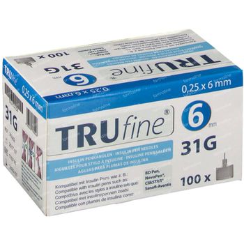 Trufine Stylo Aiguille 31g 0,25x6mm 76002 100 st