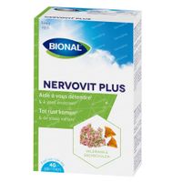 Bional Nervovit Plus - Tot Rust komen en de Slaap vatten – Vegan Voedingssupplement met Valeriaan en Slaapmutsje 40 capsules