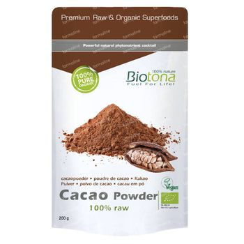 Biotona Bio Poudre De Cacao 200 g poudre