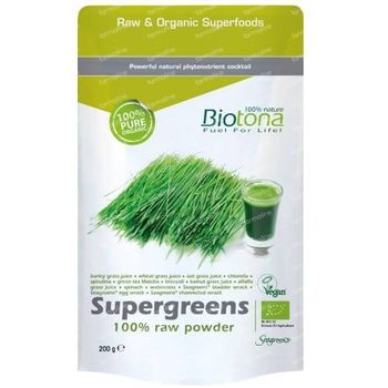Biotona Bio Supergreens 200 g poudre