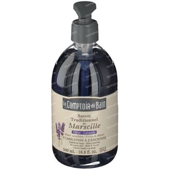 Le Comptoir du Bain Traditional Marseille Soap Olive - Lavender 500 ml