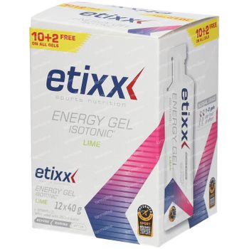 Etixx Isotonic Energy Gel Lime 12x40 g sachets