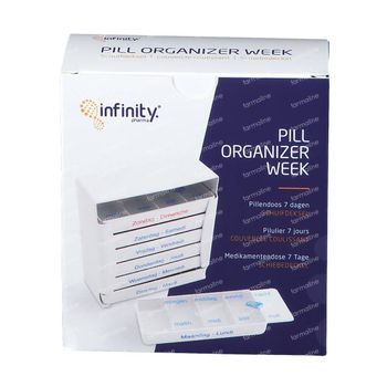 Pill Organizer Semaine Couvercle Coulissant 1 st