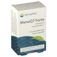 Springfield MenaQ7 Forte Vitamine K2 180 mcg 60 comprimés