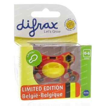 Difrax Sucette Belgique Combi 0-6 Moins 1 pièce