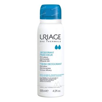 Uriage Fresh Deodorant 24h Sensitive Skin - Moderate Sweating 125 ml spray