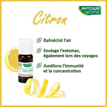 Phytosun Citron Huile Essentielle Bio 10 ml