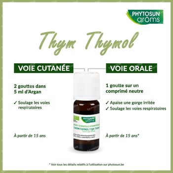 Phytosun Thym Thymol Huile Essentielle Bio 10 ml