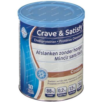 Crave & Satisfy Protéines Diététique Cookies 200 g poudre