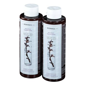 Korres KB Shampooing Amande - Lin 1+1 GRATUIT 2x250 ml