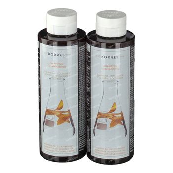 Korres Shampooing Éclat Tournesol & Thé de Montagne 1+1 2x250 ml