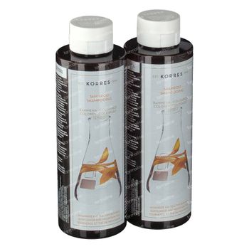 Korres Shampooing Éclat Tournesol & Thé de Montagne 1+1 2x250 ml