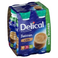 Delical HP-HC with Sweeteners Coffee 4x200 ml