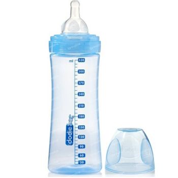 Dodie Biberon Evolution+ Bleu Tétine 3 Trou 330 ml