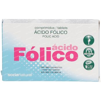 Soria Natural Acide Folique Retard 48 comprimés