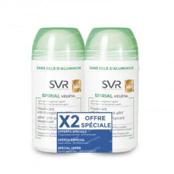 SVR Spirial Roll-On Végétal 48h Duo 2x50 ml