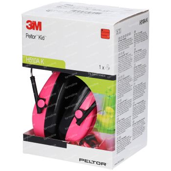 Peltor Kid Hearing Protection Neon Pink 1 pièce