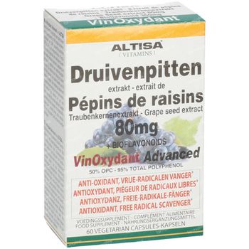 Altisa® Rode Druivenpit Extra 80mg 60 capsules