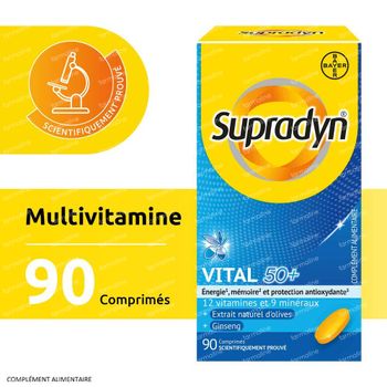 Supradyn Vital 50+ Multivitamine avec Ginseng 90 comprimés