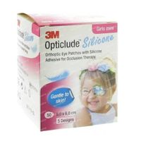 Opticlude Silicone Oogpleister Mini Girls 5cm x 6cm 2737PB50 50 st