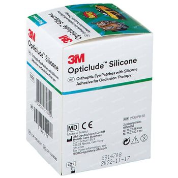 Opticlude Silicone Oogpleister Maxi Boys 5,7cm x 8cm 2739PB50 50 st