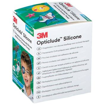 Opticlude Silicone Oogpleister Midi Boys 5,3cm x 7cm 2738PB50 50 st