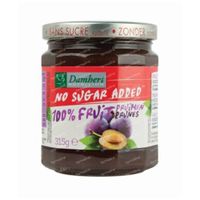 Damhert Confituur Pruim - 100% Fruit (geen toegevoegde suikers) 315 g