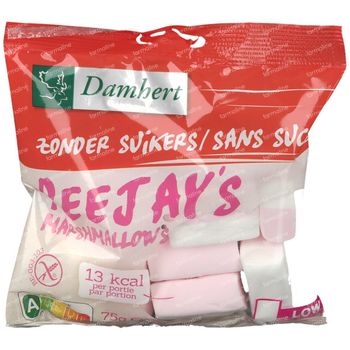 Damhert Peejay’s Marshmellows Sans Sucre 75 g