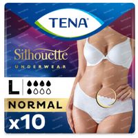 TENA Silhouette Normal Lage Taille Blanc Large 10 st