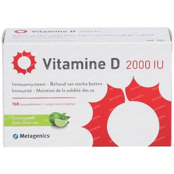 Vitamine D 2000iu 168 comprimés à croquer