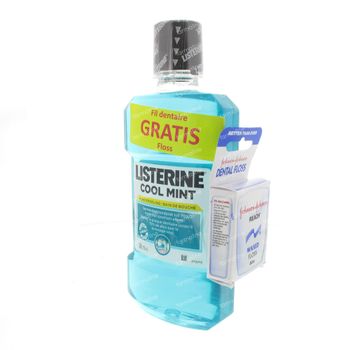 Listerine Coolmint + GRATIS  Zahnseide 500 ml