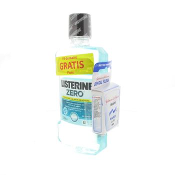 Listerine Zero Mundwasser + GRATIS Zahnseide 500 ml